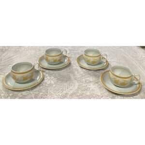 Vintage Vista Alegre "Ginger" Cups and Saucers Set